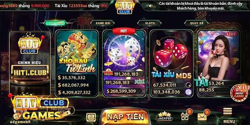 Tổng hợp kho game của Nhà cái Hitclub